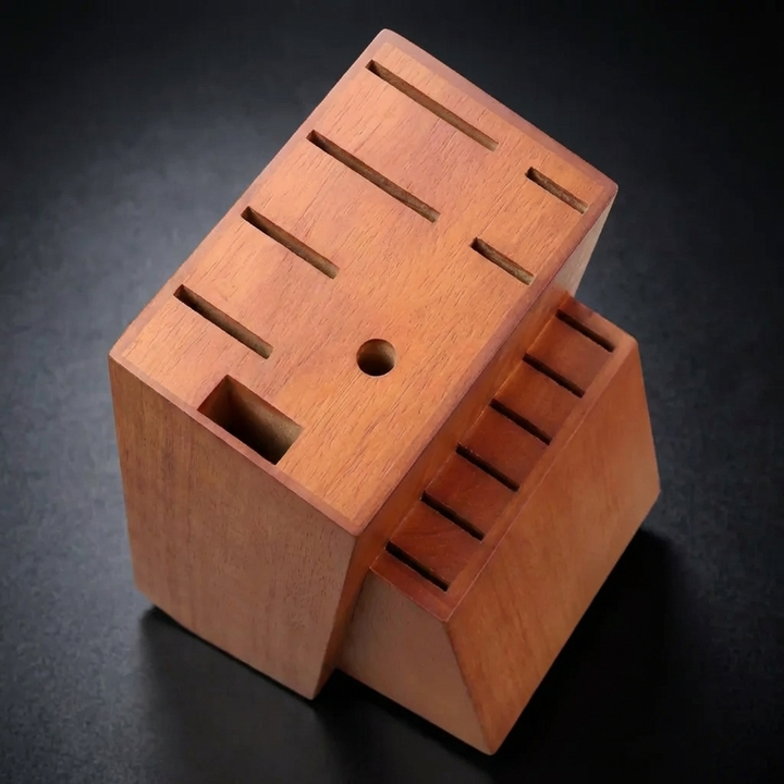 Bloque imperial para cuchillos – madera dura de haya, 14 ranuras