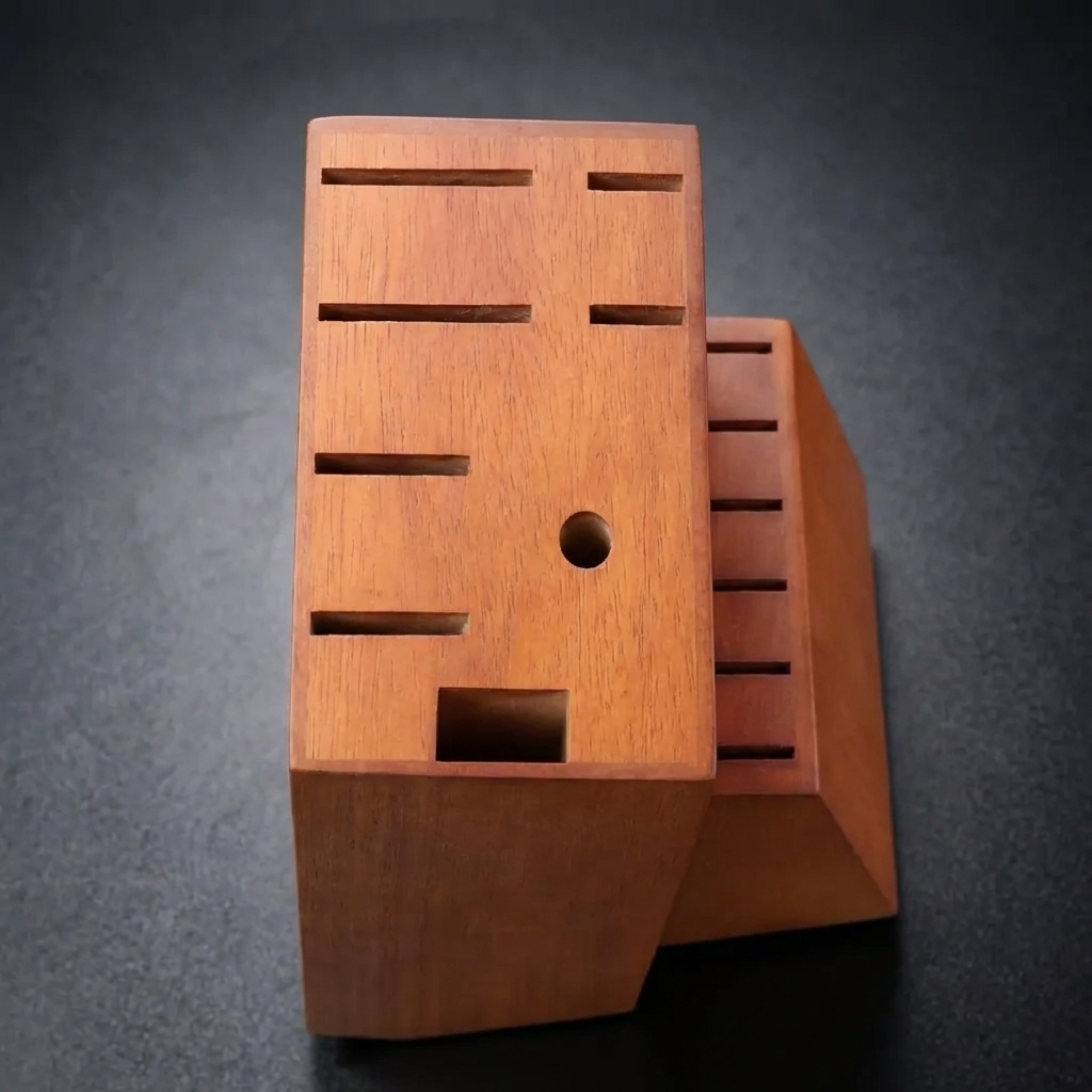 Bloque imperial para cuchillos – madera dura de haya, 14 ranuras