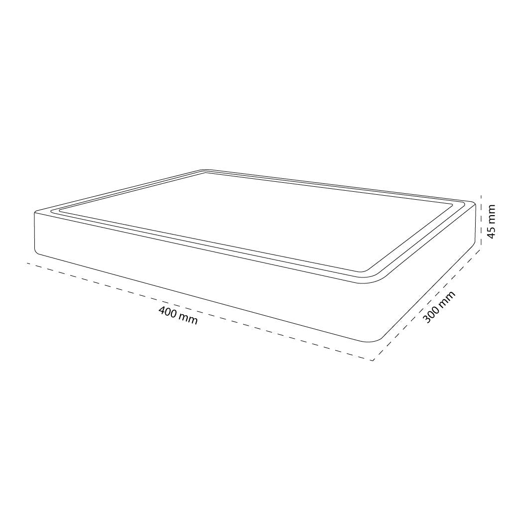 Tablero de lujo de madera de teca – 40 x 30 x 4,5 cm