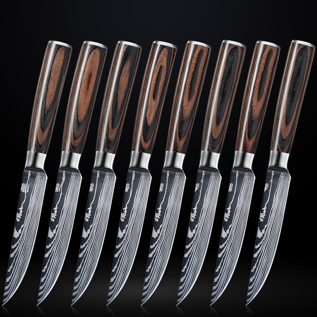 JUEGO DE CUCHILLOS DE CARNE IMPERIAL – MANGO DE MADERA PAKKA