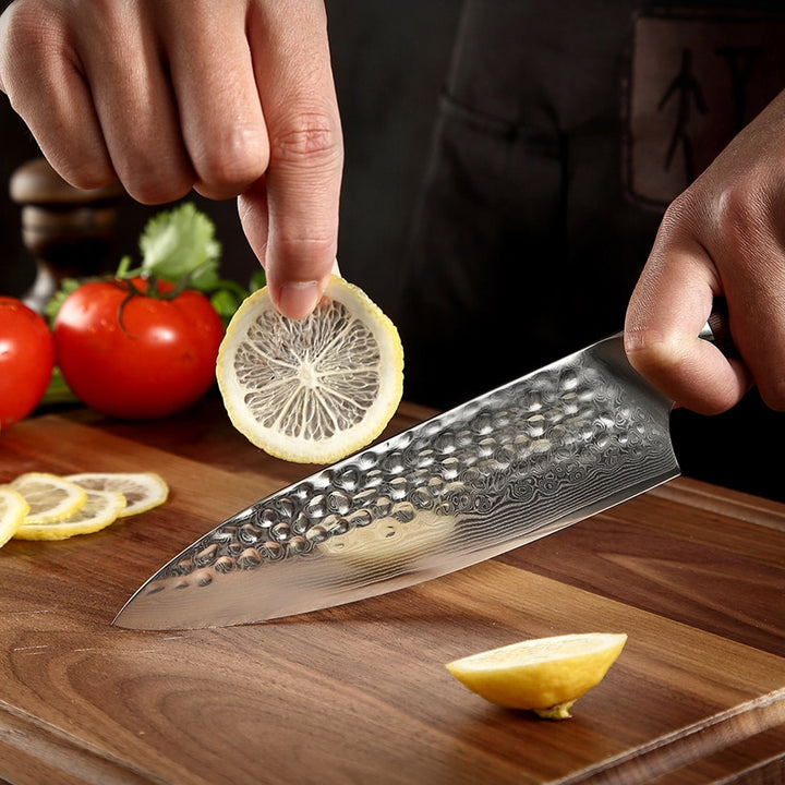 Cuchillo de cocina Mahogany Red 20 cm – elegancia natural para cada cocina