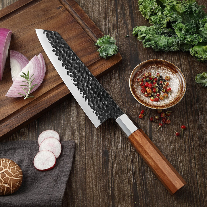 Cuchillo Kiritsuke de acero inoxidable – hoja precisa de 34,5 cm