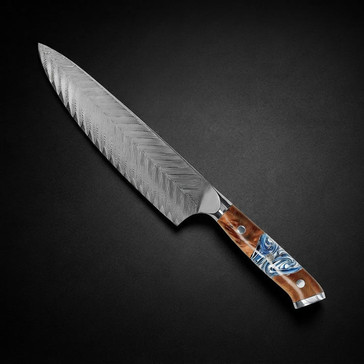 Cuchillo de cocina Eclipse Series Damascus 20 cm – perfección en cada detalle
