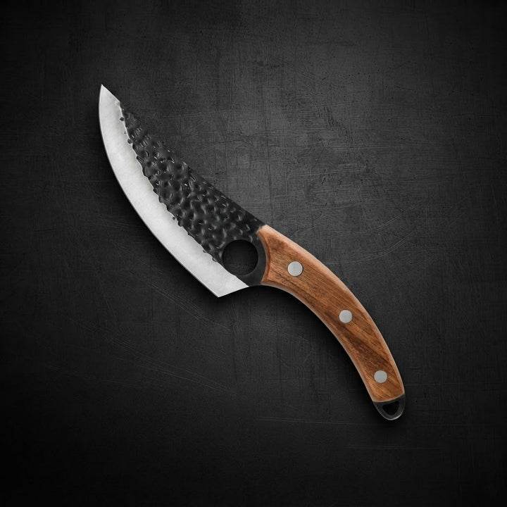 Gladiador – Cuchillo de cocina universal con funda – Marrón