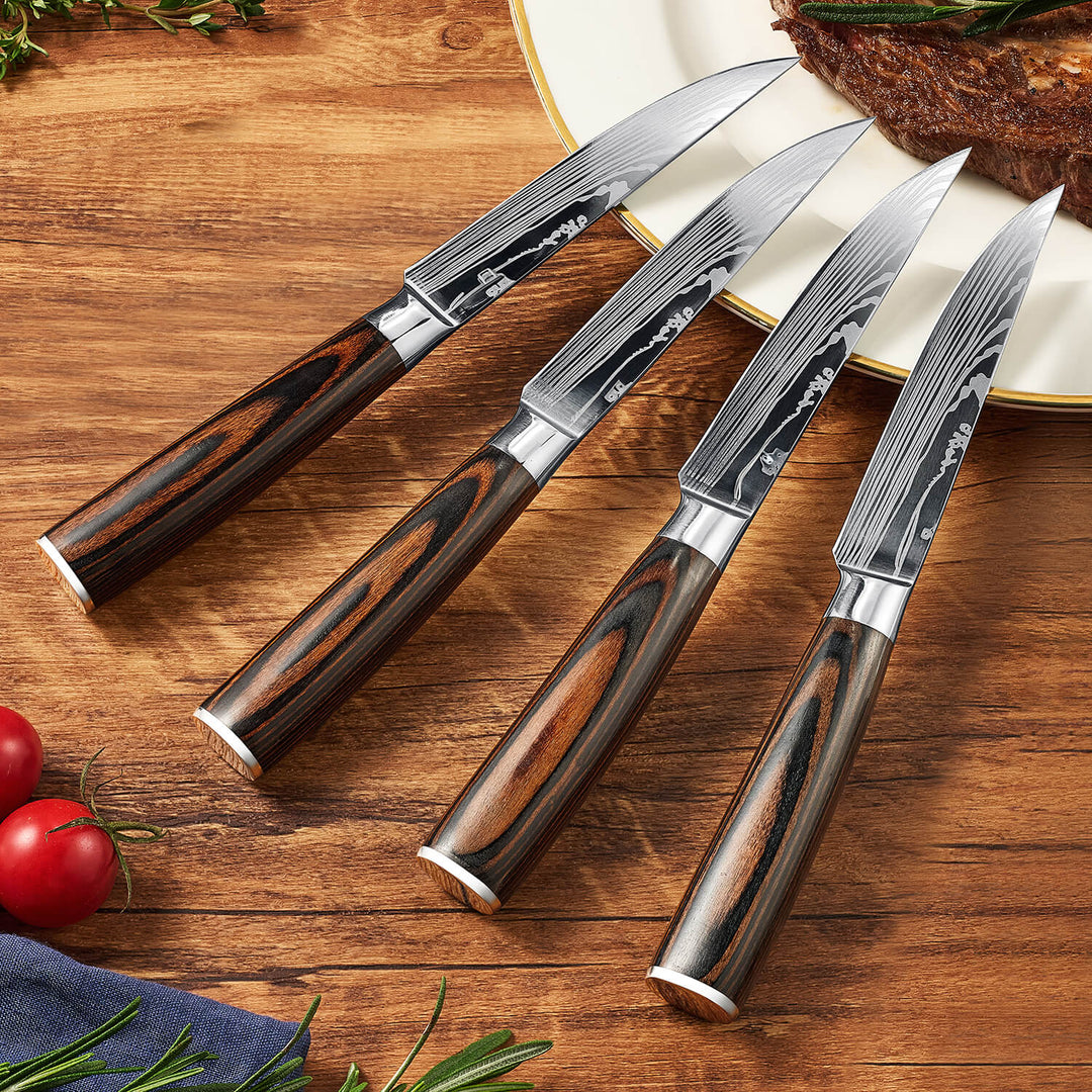 JUEGO DE CUCHILLOS DE CARNE IMPERIAL – MANGO DE MADERA PAKKA