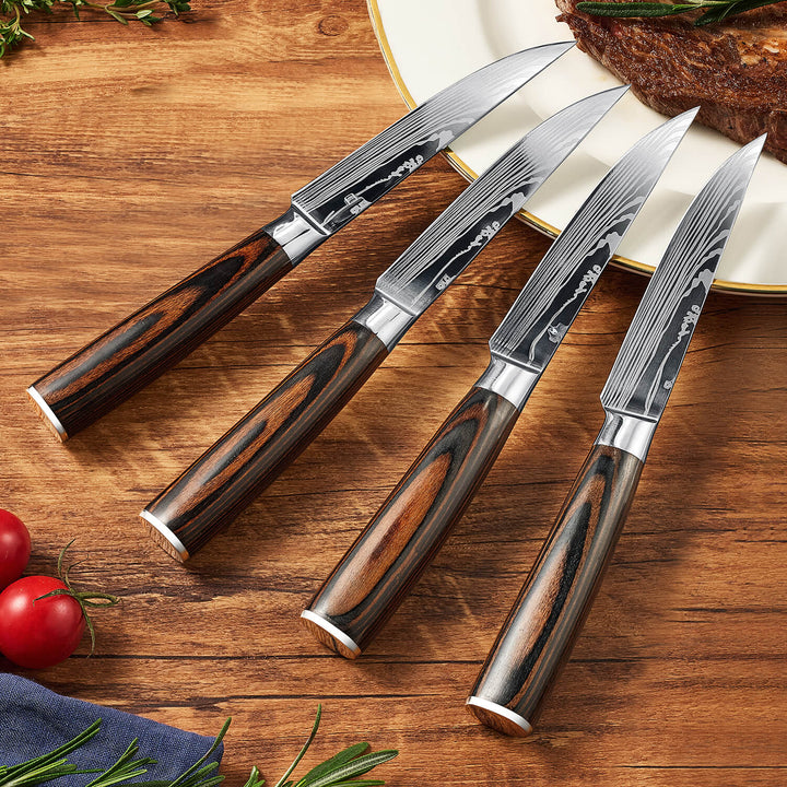 JUEGO DE CUCHILLOS DE CARNE IMPERIAL – MANGO DE MADERA PAKKA