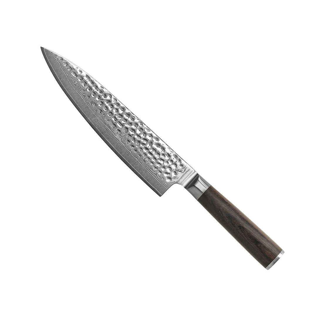 Cuchillo de cocina Hammered Damascus BR 20 cm – procesamiento preciso para cada cocina