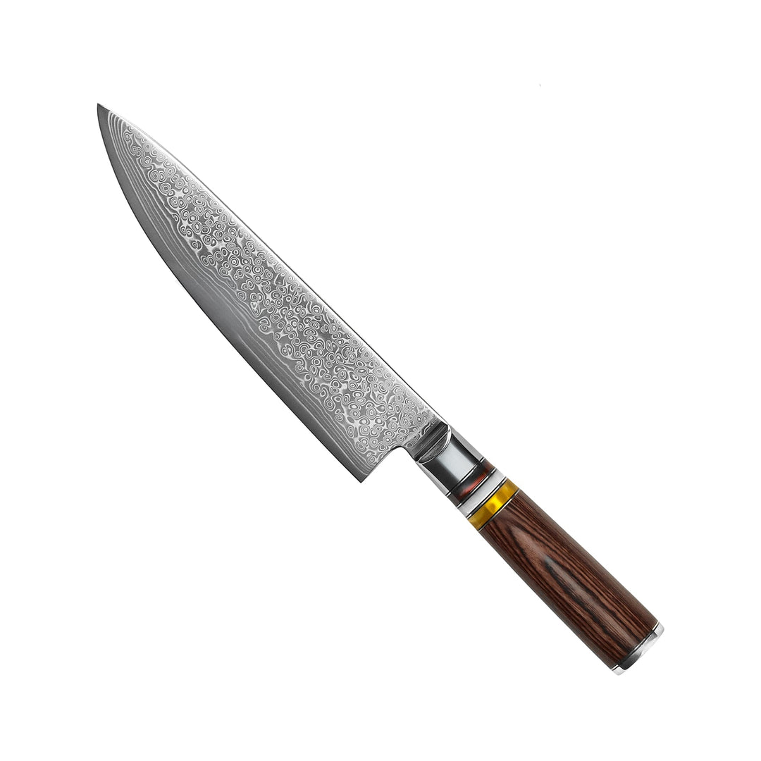 Cuchillo de cocina Micarta Jewels Damasco 20 cm – un complemento único para cualquier cocina