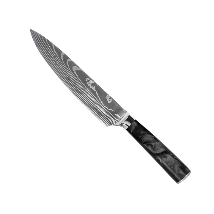 Cuchillo de chef de Damasco 20 cm – Mango de Epoxi Onyx
