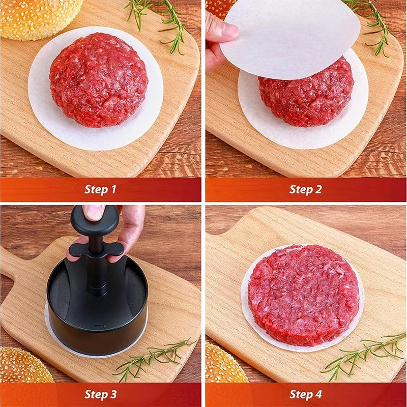 Prensa para hamburguesas, forma para la elaboración de hamburguesas