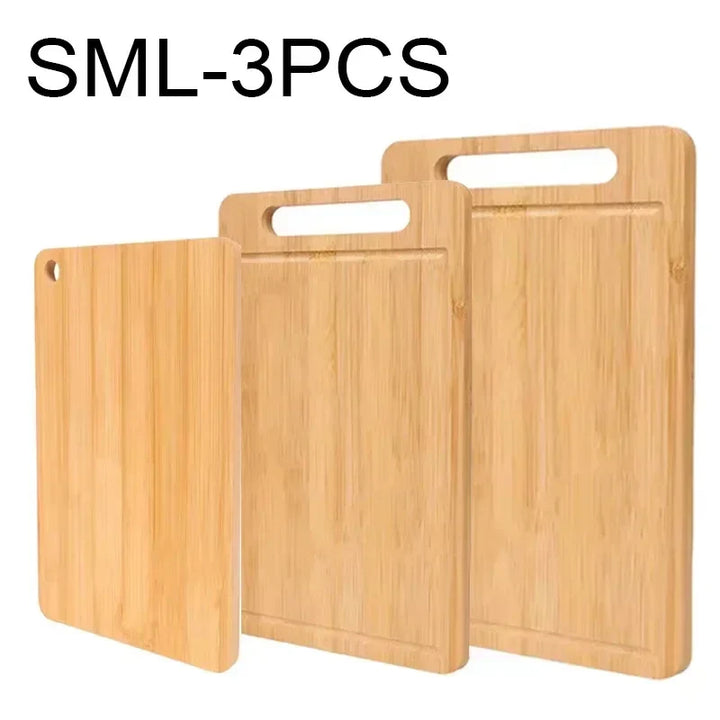 Tablas de cortar de bambú – set de 3 piezas