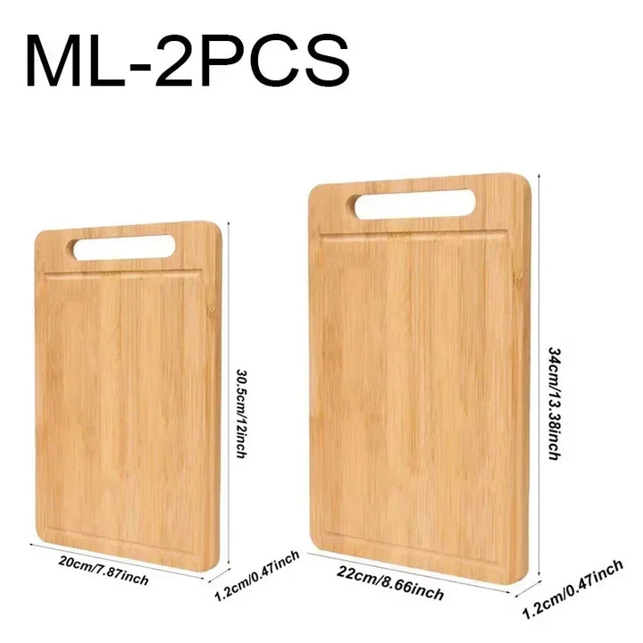 Tablas de cortar de bambú – set de 3 piezas