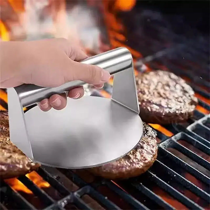 Prensador de hamburguesas de acero inoxidable premium