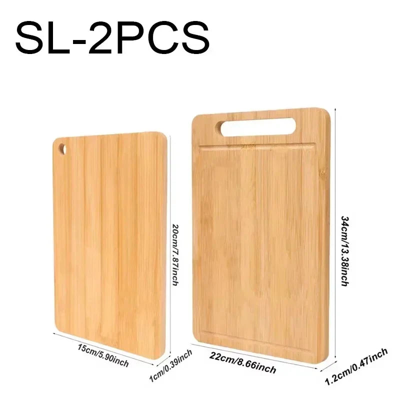 Tablas de cortar de bambú – set de 3 piezas