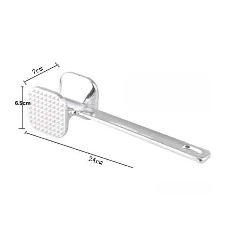 Martillo de carne de acero inoxidable, doble cara