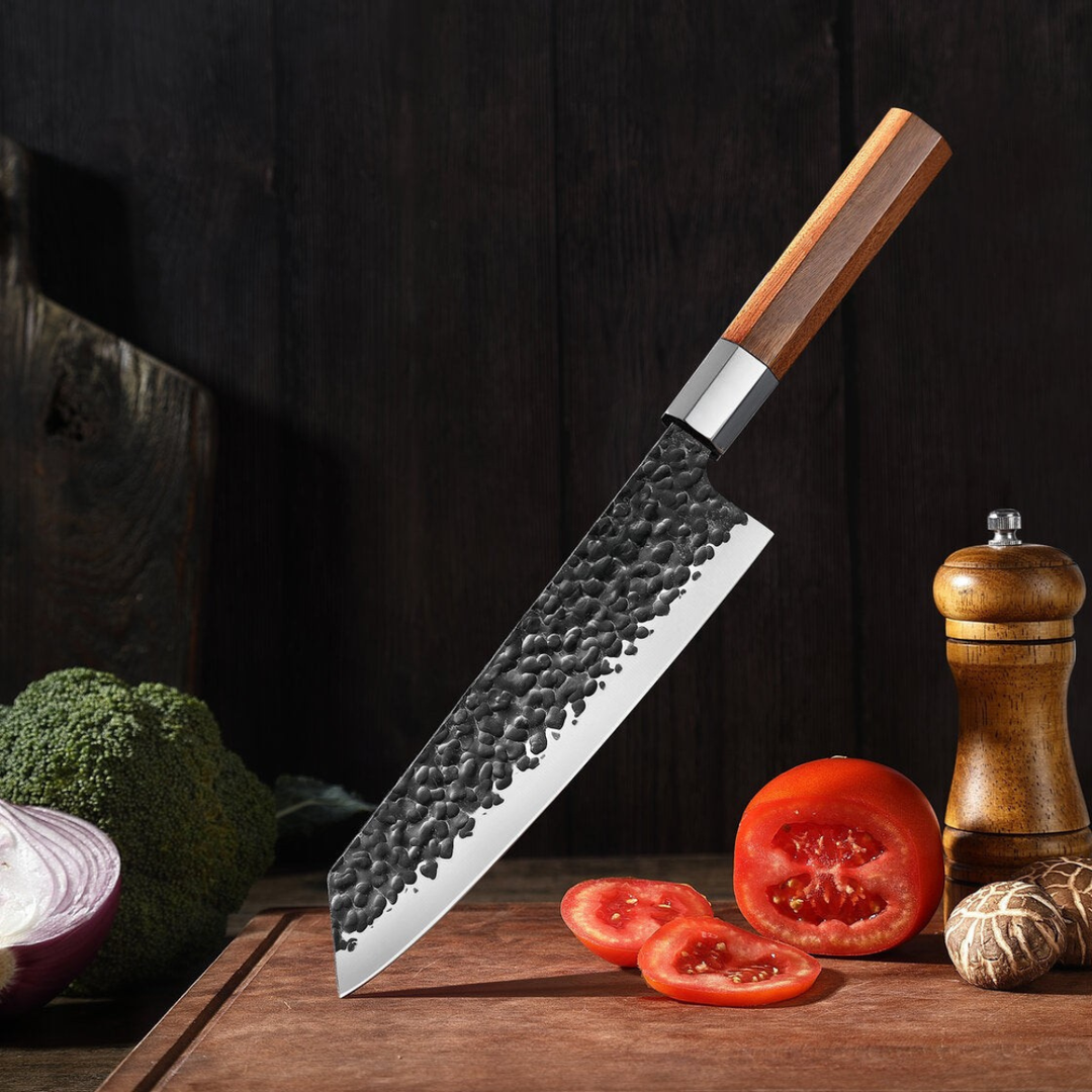 Cuchillo Kiritsuke de acero inoxidable – hoja precisa de 34,5 cm