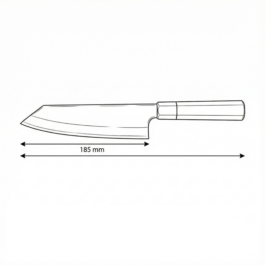 Cuchillo Kiritsuke de acero inoxidable – hoja precisa de 34,5 cm
