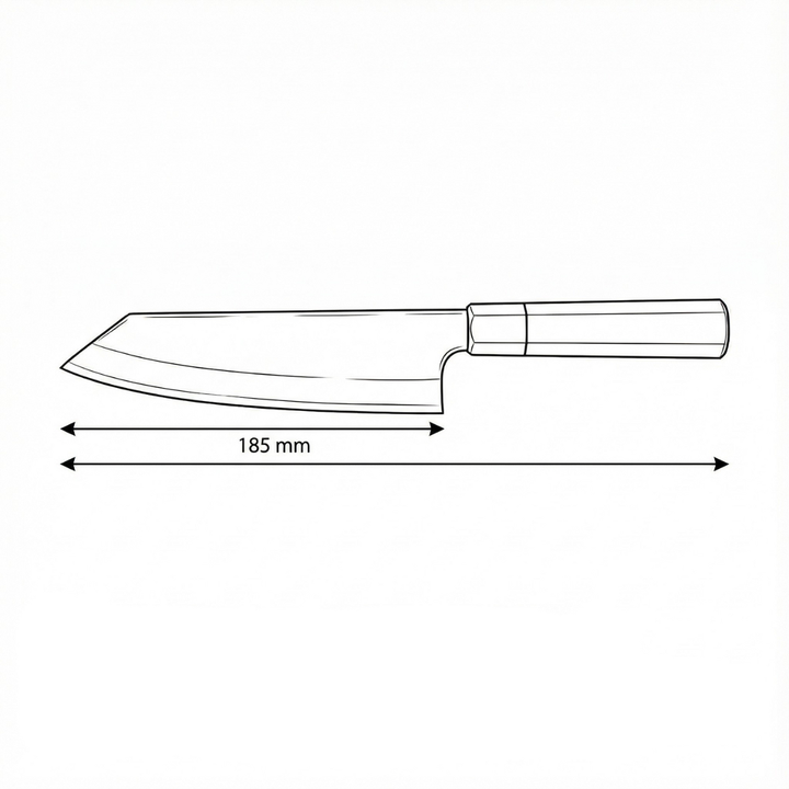 Cuchillo Kiritsuke de acero inoxidable – hoja precisa de 34,5 cm