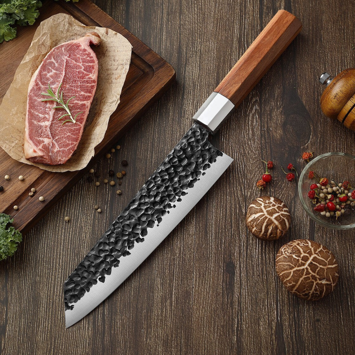 Cuchillo Kiritsuke de acero inoxidable – hoja precisa de 34,5 cm