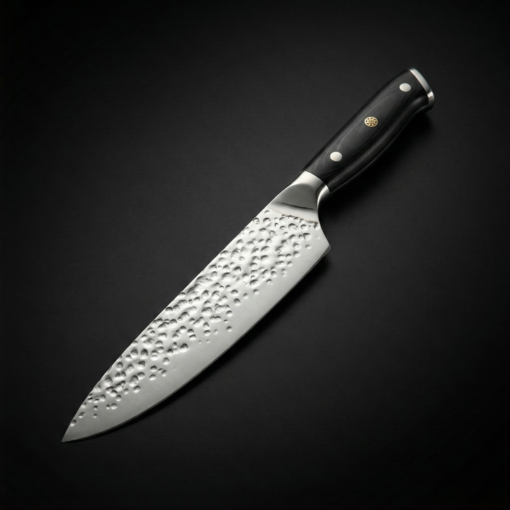 Cuchillo de chef japonés forjado a mano – hoja precisa de 20 cm