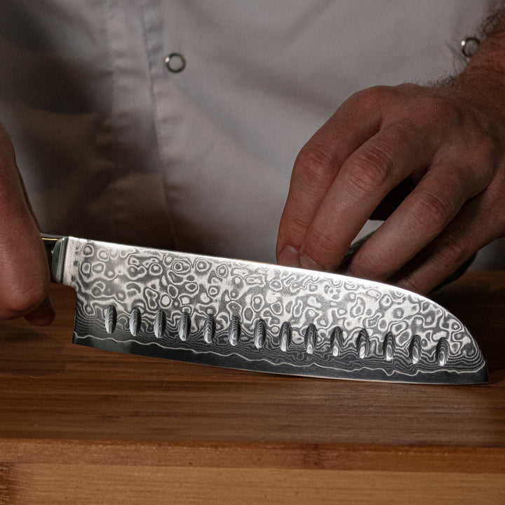 Cuchillo Santoku con hoja universal de 18 cm