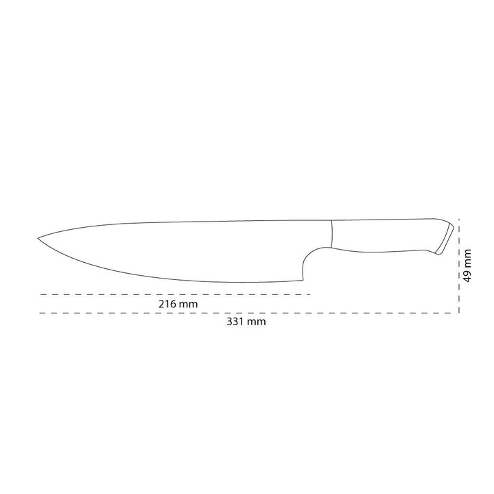 Cuchillo de cocina Eclipse Series Damascus 20 cm – perfección en cada detalle