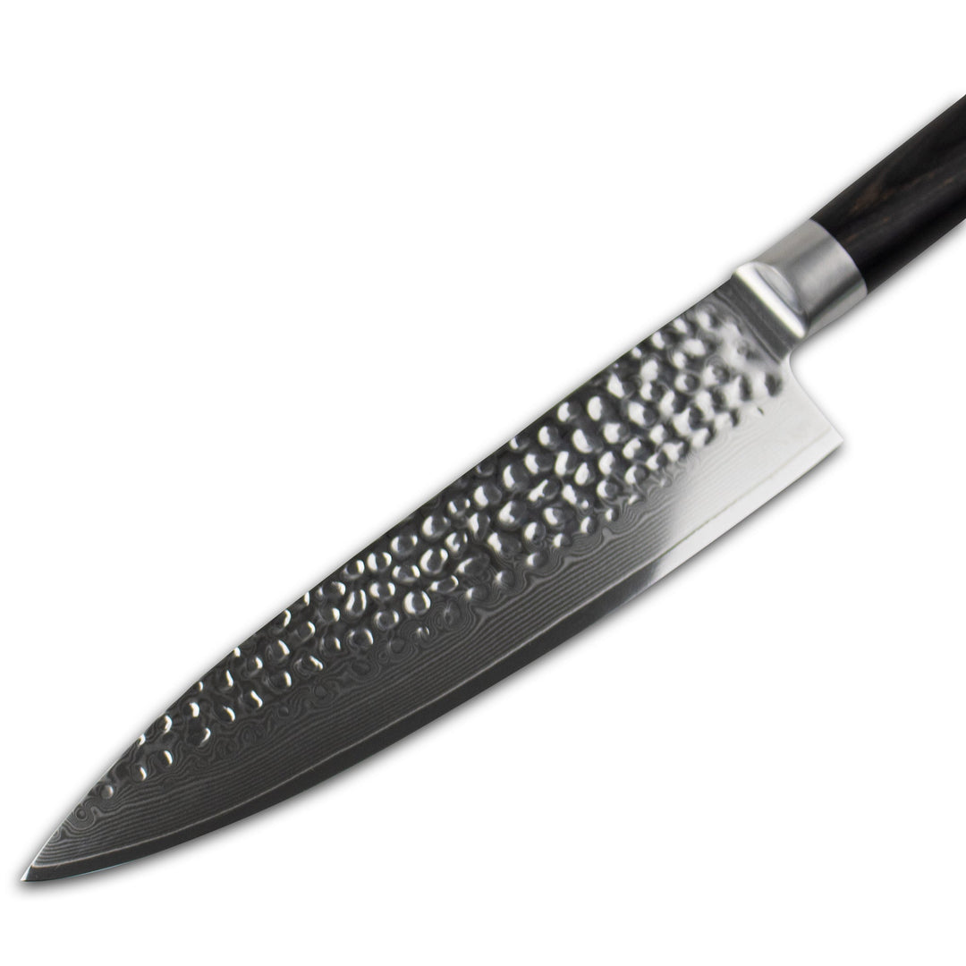 Cuchillo de cocina Hammered Damascus BR 20 cm – procesamiento preciso para cada cocina