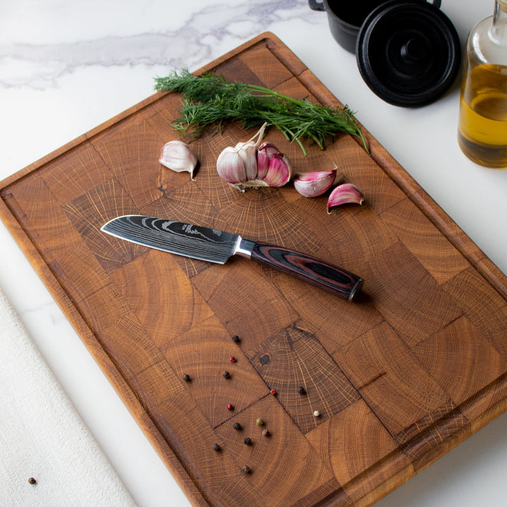 Cuchillo Santoku con hoja compacta de 13 cm