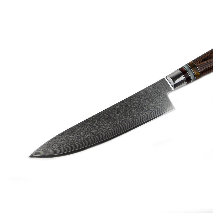 Cuchillo de cocina Micarta Jewels Damasco 20 cm – un complemento único para cualquier cocina