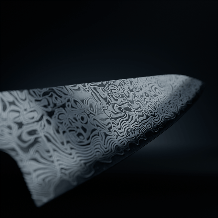 Cuchillo de cocina Takumi Kaza Damascus 20 cm – artesanía japonesa para tu cocina