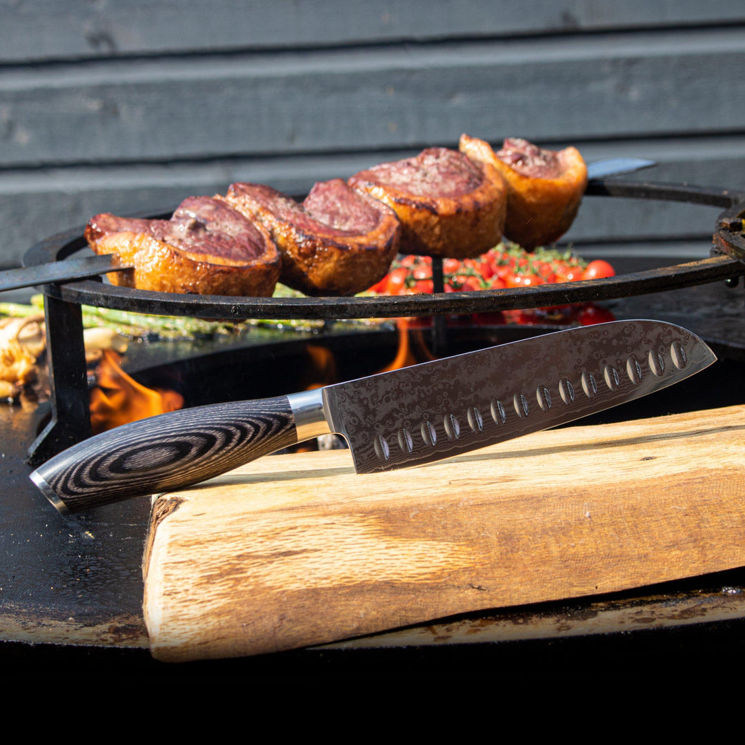 Cuchillo Santoku con hoja universal de 18 cm