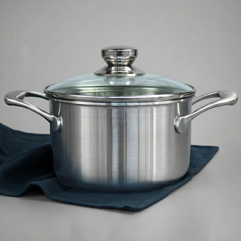 Olla de titanio con tapa